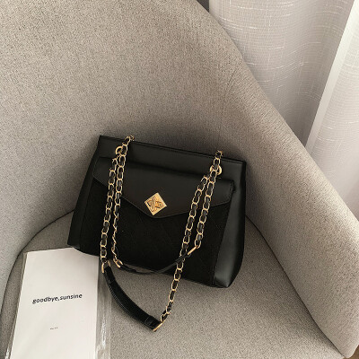 

Qiao Bani 2019 new European&American style fashion simple rhombic chain bag large shoulder diagonal trend handbags wholesale