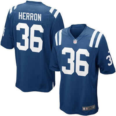 

Mens Football Jersey Indianapolis Colts Dan Herron Royal Blue Game Jersey