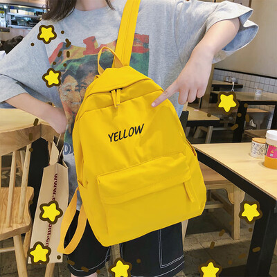 

Ins super fire vintage girl bag female Korean version of the campus high school students backpacks Sen versatile backpack