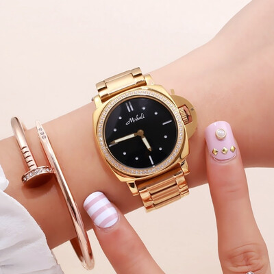 

Diamond-studded star watch rhinestone womens watch waterproof steel belt casual fashion quartz
