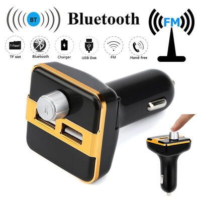 

〖Follure〗Bluetooth FM LCD Transmitter Wireless MP3 TF Radio Adapter USB Charger Car Kit