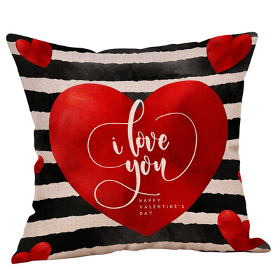 

Siaonvr Happy Valentines Day Throw Pillow Case Sweet Love Square Cushion Cover