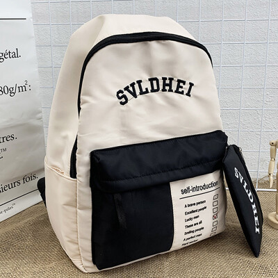 

Schoolbag Korean high school students campus backpack 2019 new fashion color Joker backpack