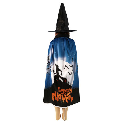 

Witch Wizard Cope Cloak Halloween Costume Kids Masquerade Dress Up Cloak Cos Props