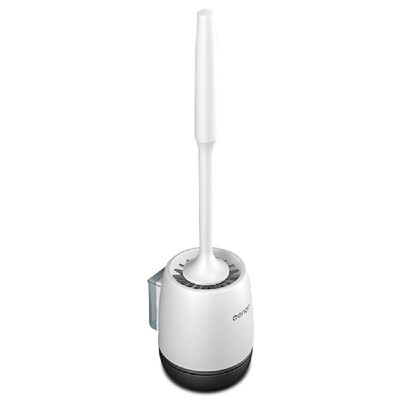 

Mengni Toilet Brush&Holder Set Wall-mounted Flooring TPR Soft Bristles Toilet Brush Cleaner Bathroom Deep Cleaning Toilet Bowl