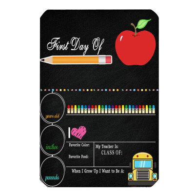 

Gobestart First day of Blackboard Style Birthday Celebration Easy Clean Decoration Logo