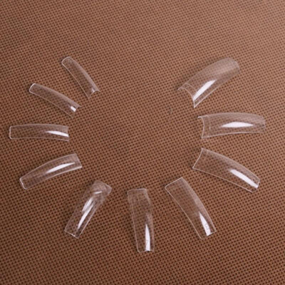 

500 Pcs French Style False Acrylic Nail Art Tips Make Up Decorations Clear