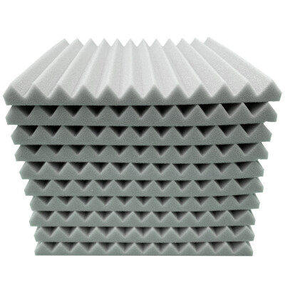 

〖Follure〗10Pcs Acoustic Foam Panel Sound Stop Absorption Sponge Studio KTV Soundproof