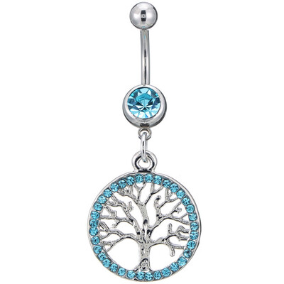 

Happy lucky tree navel Ring Pendant Earring