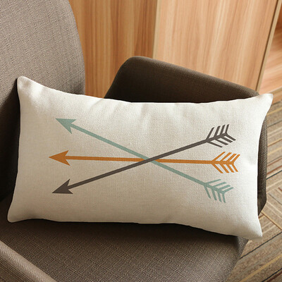 

〖Follure〗Arrow Printing Sofa Bed Home Decoration Festival Pillow Case Cushion Cover A