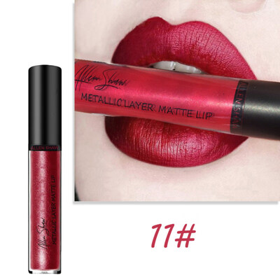 

Shimmers Liquid Lipstick Waterproof Mermaid Lip Gloss Glitter Metallic Cosmetics