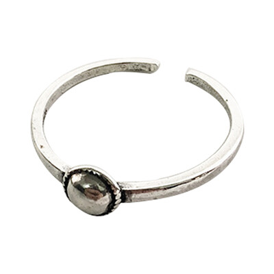 

opening ring female ring simple retro Hot fashion simple Korean ring dot letter square old Thai silver