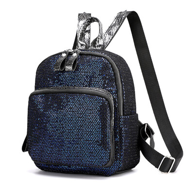 

Women Bag Sequin Shoulder Bag Fashion Ladies Backpack Student Travel Backpack