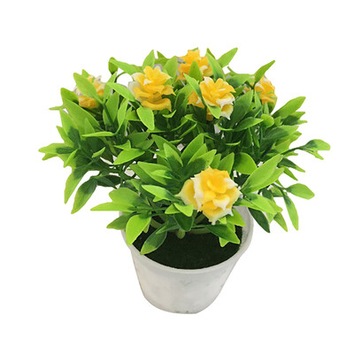 

1Pc Potted Artificial Flower Rose Stage Garden Wedding Home Party Decor Props