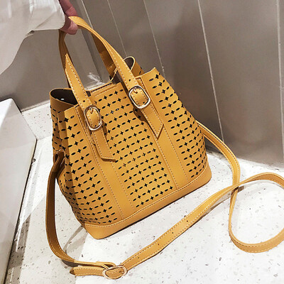 

Tailored Womens Fashion Large-Capacity Handbag Work Bag Hollow Shoulder Bag Wild