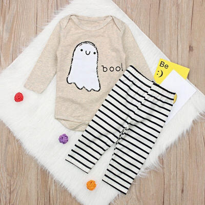 

Fashion Baby Kids Boy Girls Clothes Sets 2pcs TopsPants Cartoon Cute Costume