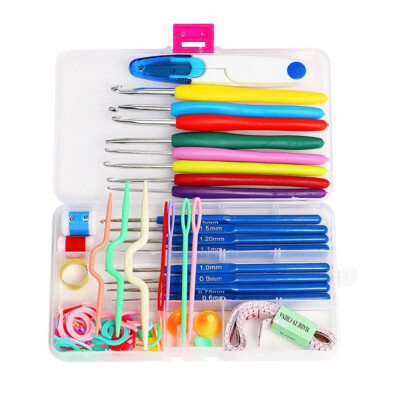 

〖Follure〗16 sizes Crochet Hooks Needles Stitches knitting Yarn Weave Craft Tool Case Set