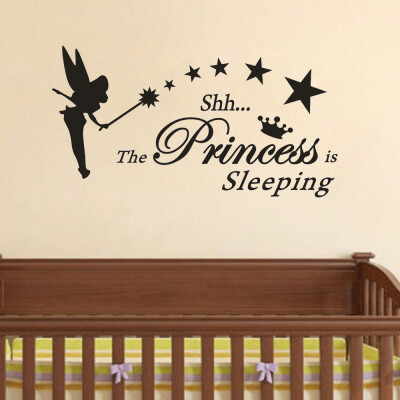 

〖Follure〗The Princess Is Sleeps Wall Decals Childrens Room Home Decoration Art