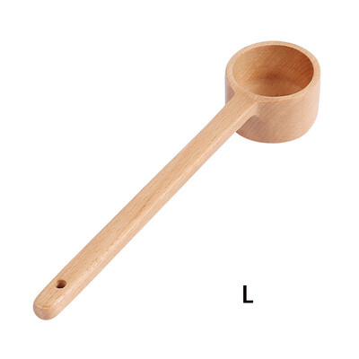 

Toponeto Simple Long Handle Eucalyptus Seasoning Spoon Dessert Coffee Tea Shop Home