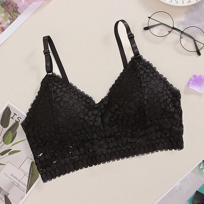 

〖Follure〗Women Sexy Bra Solid Vest Lace Seamless Breathable Push Up Top Underwear