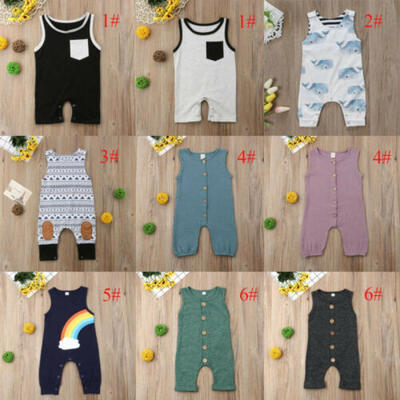 

Summer Newborn Baby Girl Boy Romper Bodysuit Jumpsuit Sunsuit Outfits Clothes