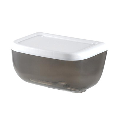 

Tissue Box Roll Paper Case Tissue Dispenser Toilet Bathroom Wall-mounted Paper Towel Holder Storage Rack Tray