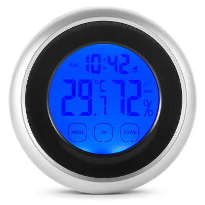 

LCD Indoor Thermometer Gauge Hygrometer Digital Alarm Clock