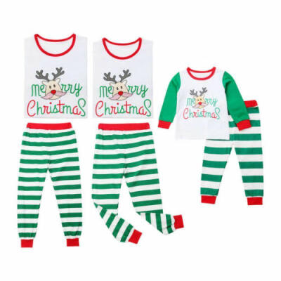 

Family Matching Christmas Pajamas PJs Sets Xmas Sleepwear Nightwear