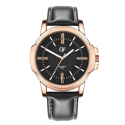 

Gobestart Hot Man Leather Watch Whatever Late Anyway Letter Watches New Pointer glow