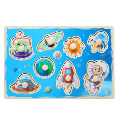 

Gotoamei Childrens Puzzle Grasp Board Puzzle Birthday Boy Girl Educational Toy