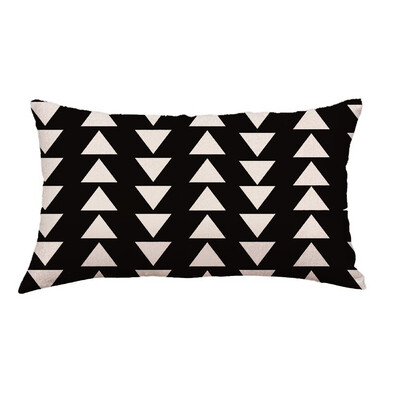 

〖Follure〗Geometry Painting Linen Cushion Cover Throw Pillow Case Sofa Home Decor A