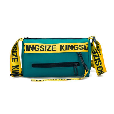 

Women Men Unisex Fashion Canvas Shoulder Bag Letters Print Contrast Color Preppy Style Crossbody Bag