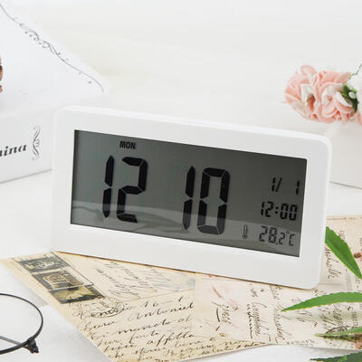 

Greensen Digital Alarm Clock LCD Display Bedside Clocks with Day Date Temperature Function