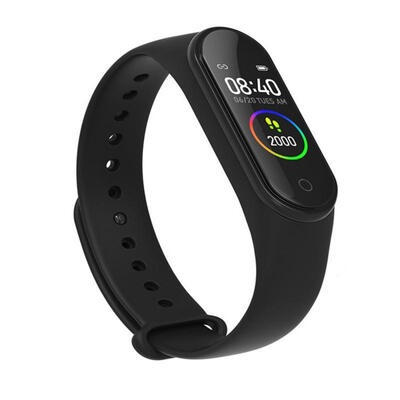 

M4A Color Screen Smart Bracelet Heart Rate Blood Pressure Monitor Intelligent Fitness Tracker For Adults