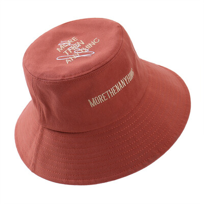 

New Korean letters embroidered fishermans hat