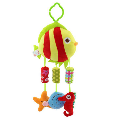 

Baby Soft Rattle Toys Stroller Crib Hanging Bell Puppet Toys Animal Wind Chime Purple Owl