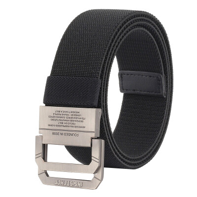 

Trend Unisex belt fashion elastic force weaving canvas belt double ring buckle Men&Women casual cowboy belt