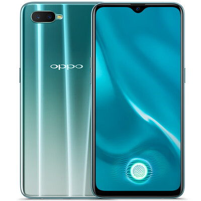

OPPO K1 light sense screen fingerprint water drop screen camera mobile phone 4G64G silver light green full Netcom mobile Unicom Telecom 4G dual card dual standby mobile phone