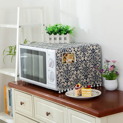 

Microwave Cover Microwave Oven Hood Oil Dust Cover With Storage Bag Kitchen Accessories Supplies Home Decoration