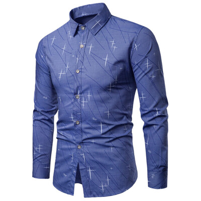 

Tailored Mens Autumn Fashion Shirt Casual Long Sleeve Beach Top Loose Casual Shirt Blouse