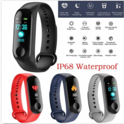 

Fitness Activity Tracker Heart Rate Monitor Sport Bracelet Pedometer Smart Watch