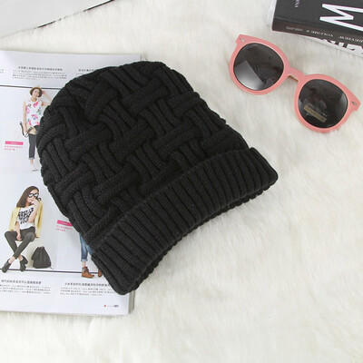 

Tailored Solid Cotton Hats Unisex Warm Winter The Wool Knit Cap