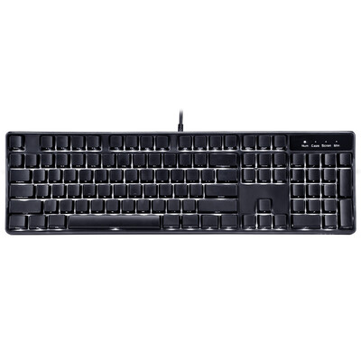 

Tarantula AULA G908 side engraved monochrome backlight mechanical keyboard no punch 104 key game keyboard eat chicken keyboard Jedi survival black white light green axis