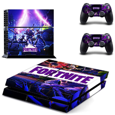 

Removable PS4 Skin Game Machine Accessories Stickers PVC Material No Air Bubbles Two Controllers Sticker