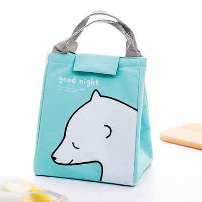 

New Waterproof Portable Insulation Bag Cartoon Picnic Lunch Thermal Storag