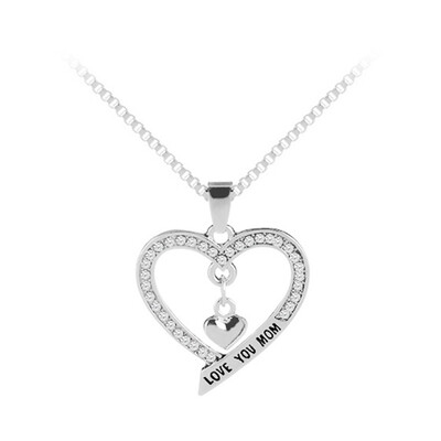 

Women Fashion Heart Pendant Necklace Pendant Charm Locket Chain Necklace That Holds Pictures Fine Jewelry for Women Gift Set