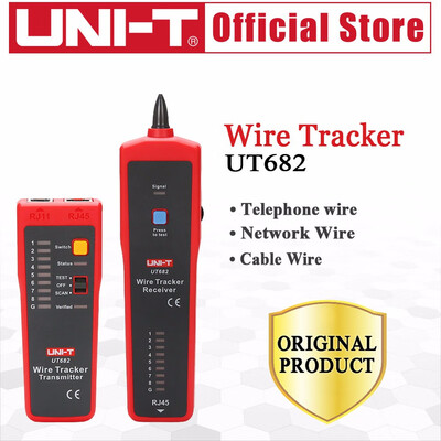

UNI-T UT682 Network Wire Tester Tracker RJ11 RJ45 Wire Line Finder Lan tester Handheld Cable Testing Tool for Network Maintenanc