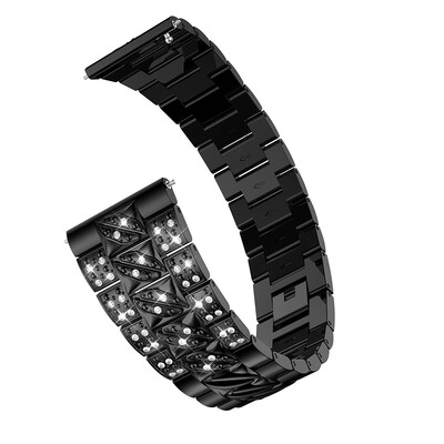 

〖Follure〗Replacement Metal Crystal Watch Strap Wrist Band For Samsung Galaxy Watch 46mm