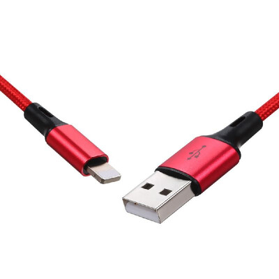 

Lightning Charging Cable Charging Data Cable Lightning Phone Cable Data Sync Nylon Braided 1M for iPhoneSilver
