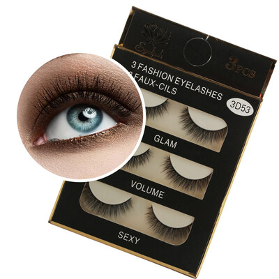 

〖Follure〗1 Box Luxury 3D False Lashes Fluffy Strip Eyelashes Long Natural Party